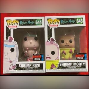 New Funko Pop Shrimp Rick And Shrimp Morty
